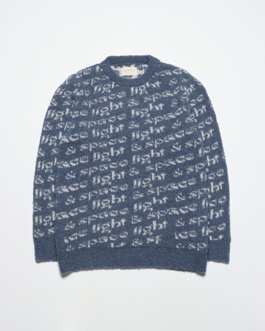 Far Afield Knitwear | Ether Knit - Insignia Blue Light U0026 Space Repeat