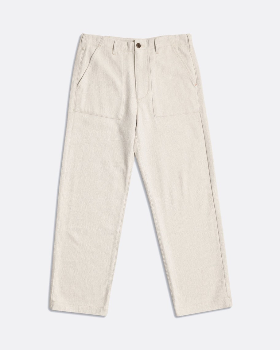 Far Afield Trousers | Coup Trouser - Sand Brushed Herringbone