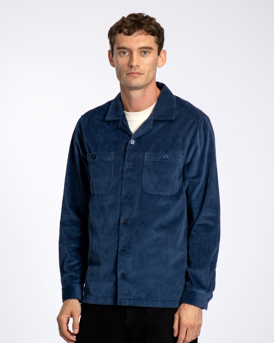 Far Afield Shirts | Hiro Shirt - Insignia Blue Corduroy