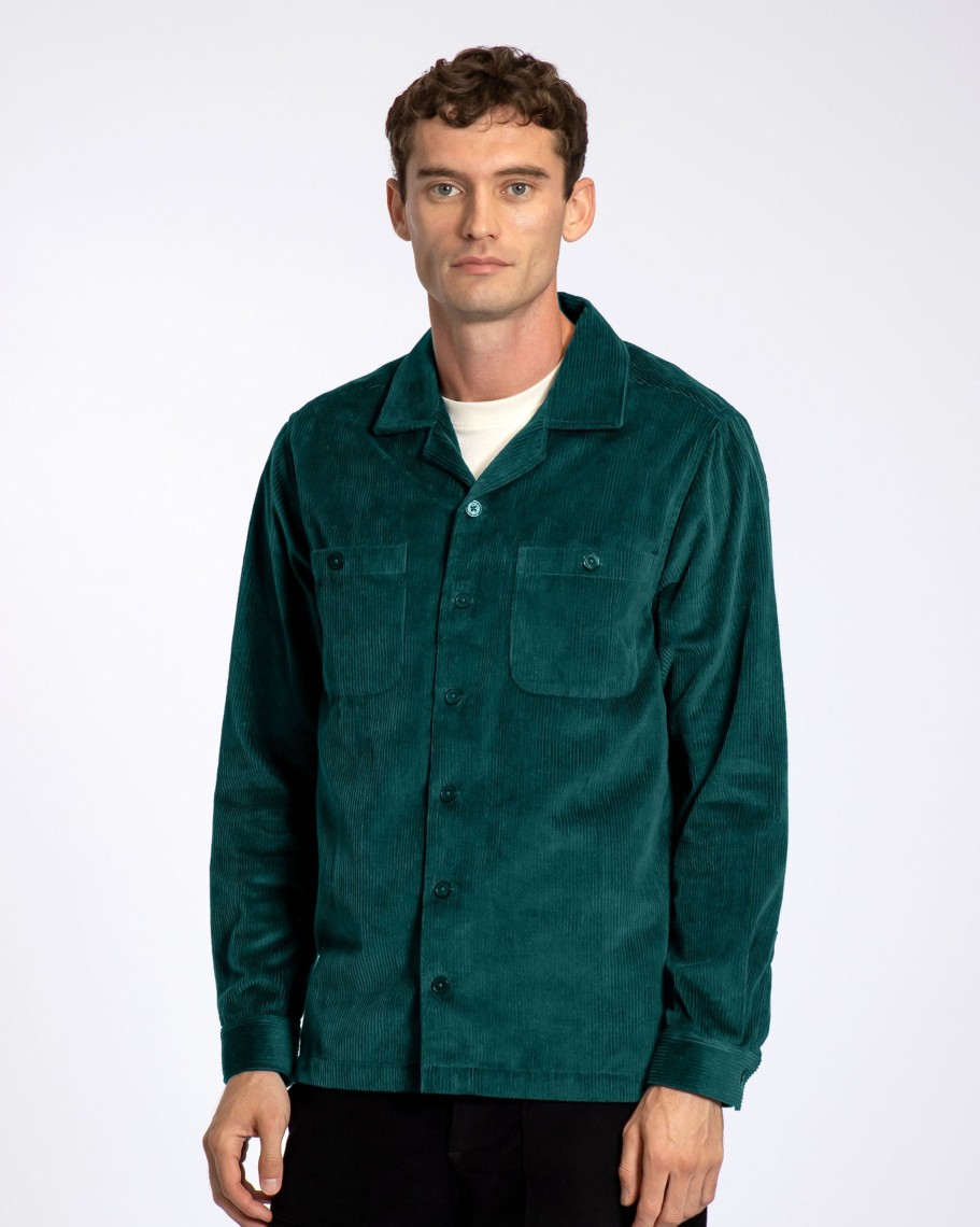 Far Afield Shirts | Hiro Shirt - Deep Teal Corduroy