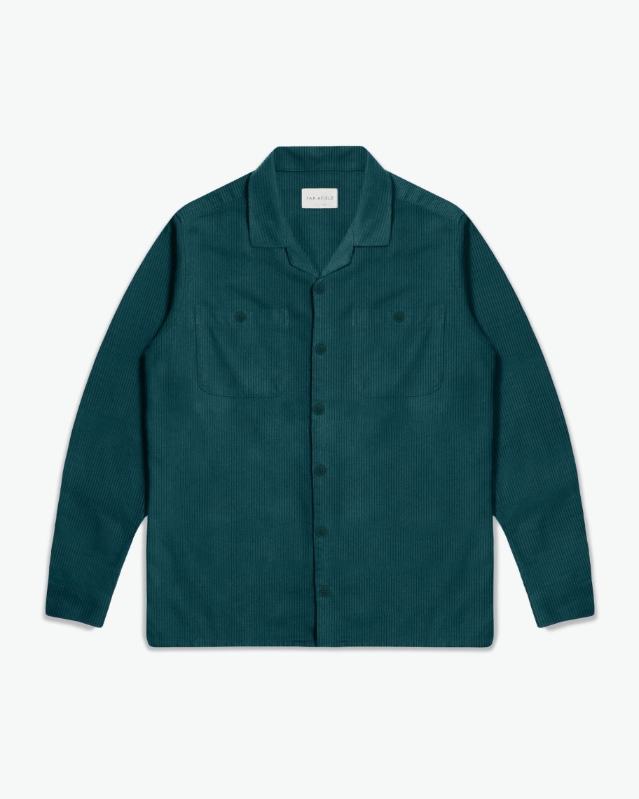 Far Afield Shirts | Hiro Shirt - Deep Teal Corduroy