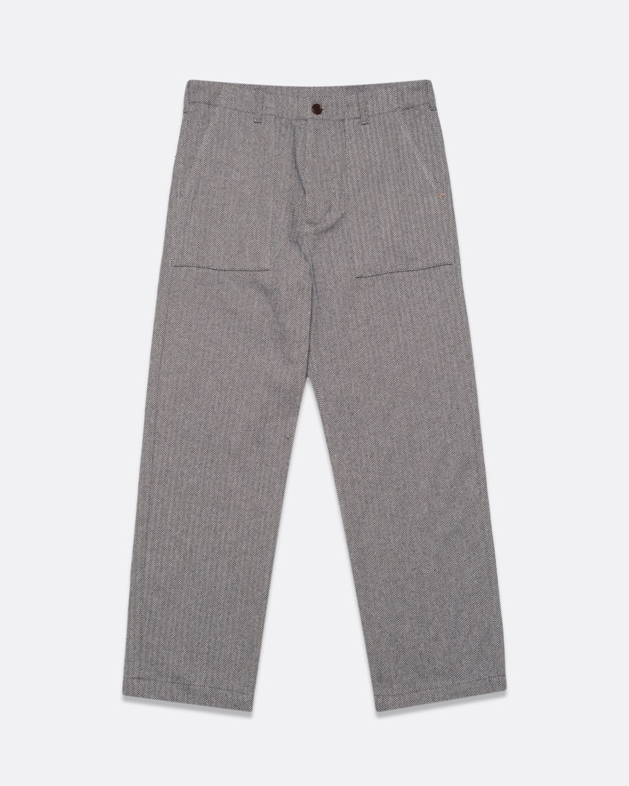 Far Afield Trousers | Coup Trouser - Dark Navy Brushed Herringbone