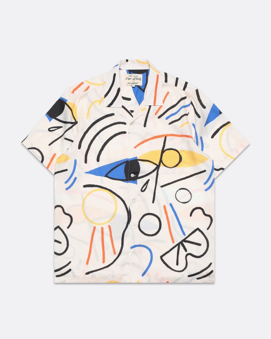 Far Afield Shirts | X Marcello Velho Stachio Shirt - Blink Print