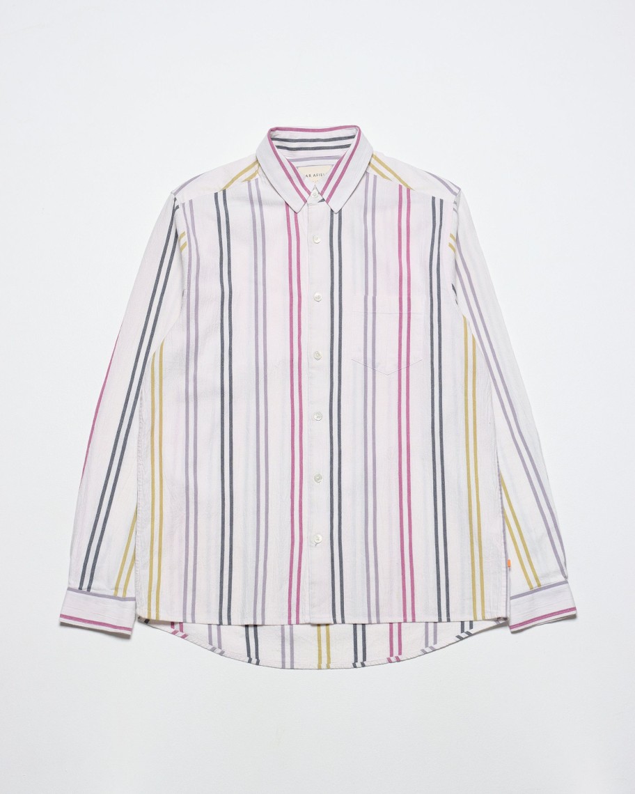 Far Afield Shirts | Classic Shirt - White / Multi Murano Stripe