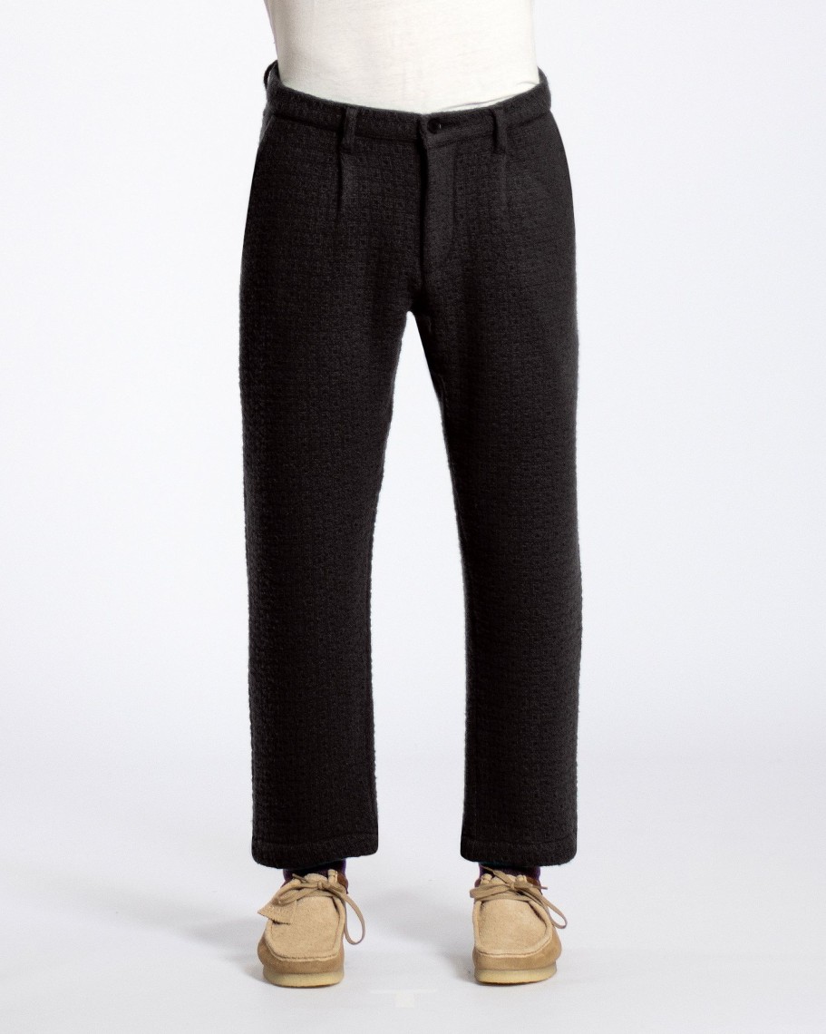 Far Afield Trousers | Ryder Trouser - Meteorite Black Textured Jacquard