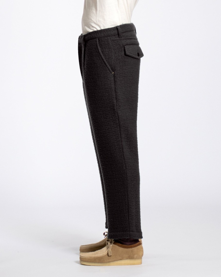 Far Afield Trousers | Ryder Trouser - Meteorite Black Textured Jacquard