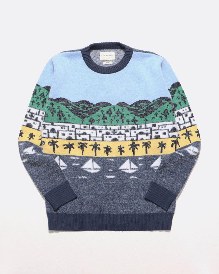 Far Afield Knitwear | Pop Hockney Landscape Knit