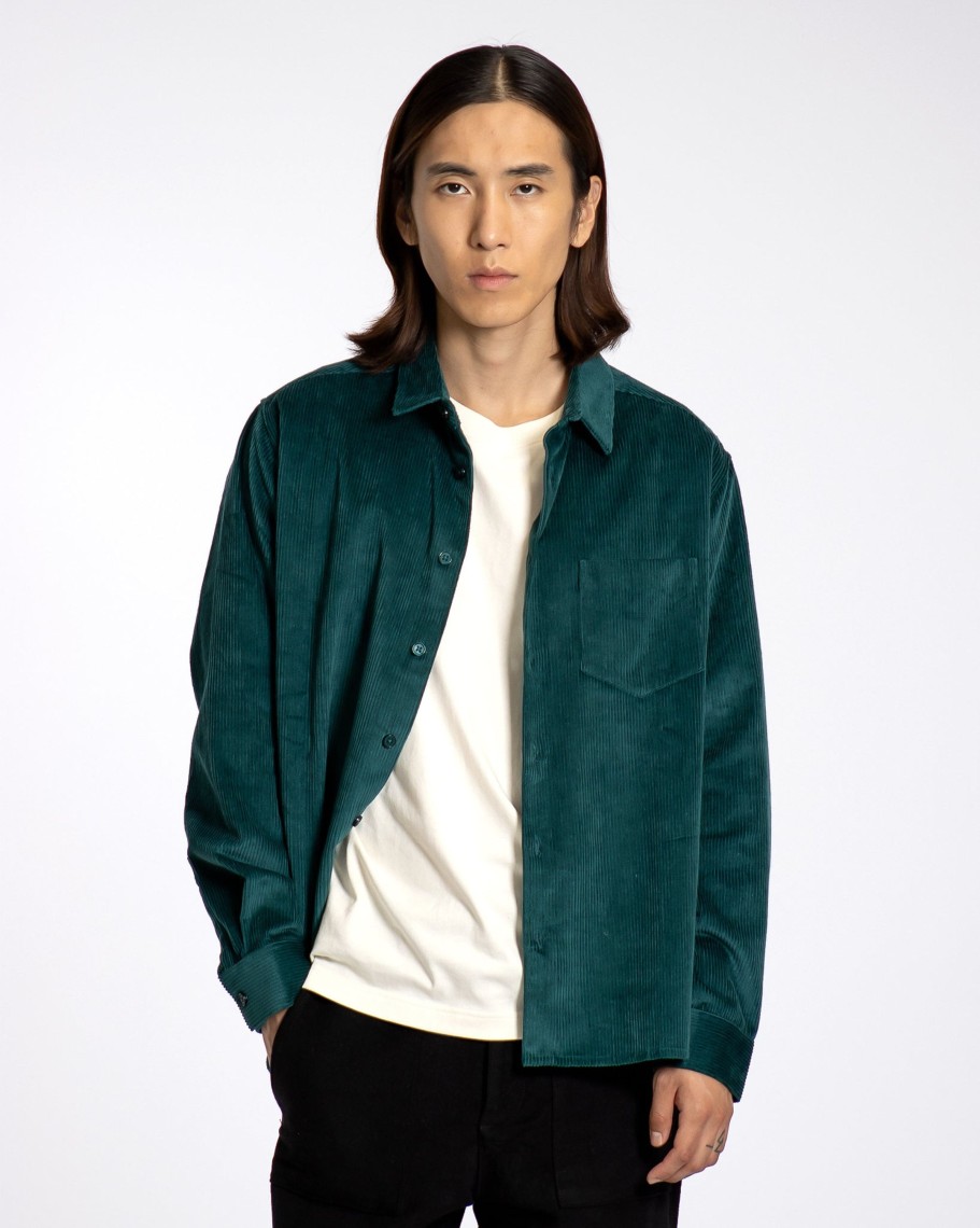 Far Afield Shirts | Day Shirt - Deep Teal Corduroy