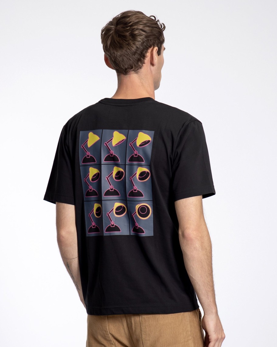 Far Afield T-Shirts | Graphic T-Shirt - Black Lamp Print