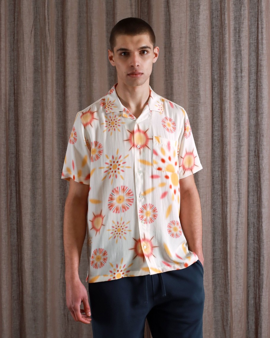 Far Afield Shirts | Stachio Shirt - Multi Colour Splash Print