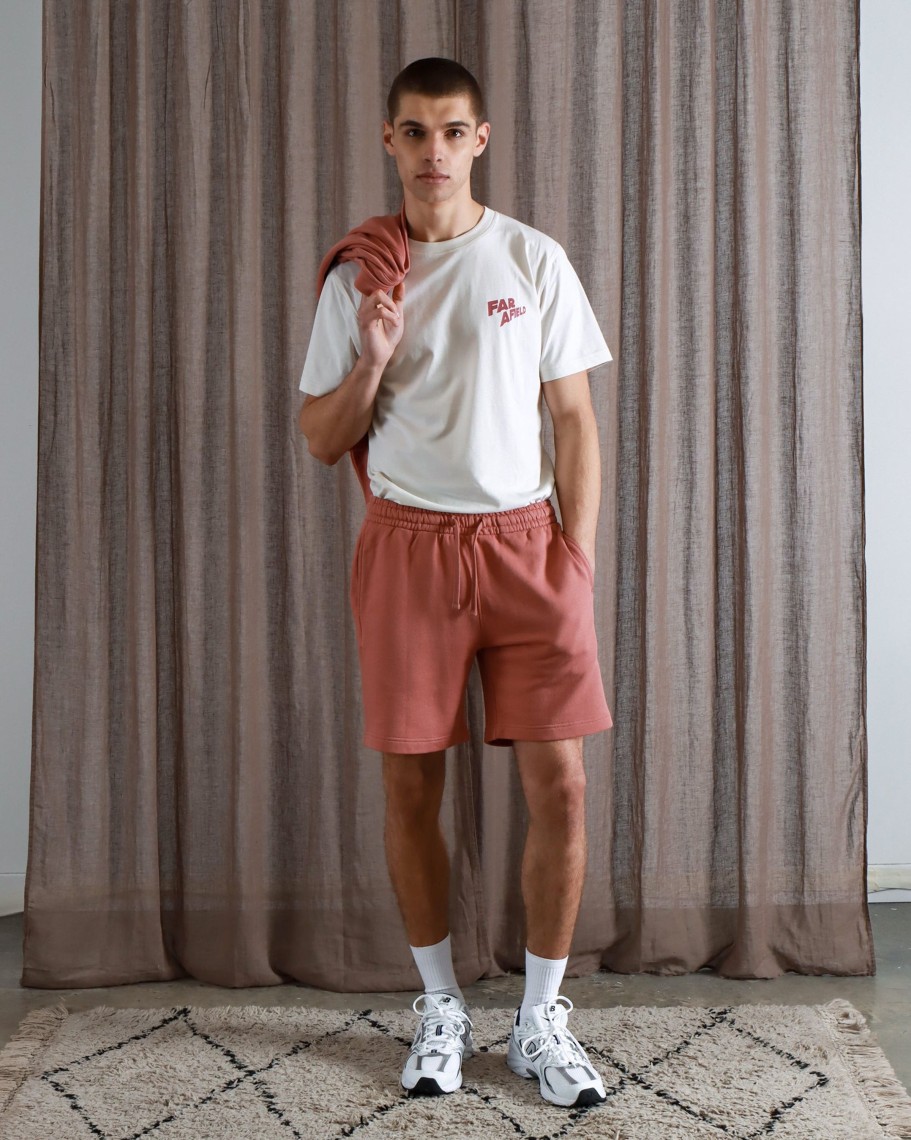 Far Afield Shorts | Track Shorts - Mahogany Pink