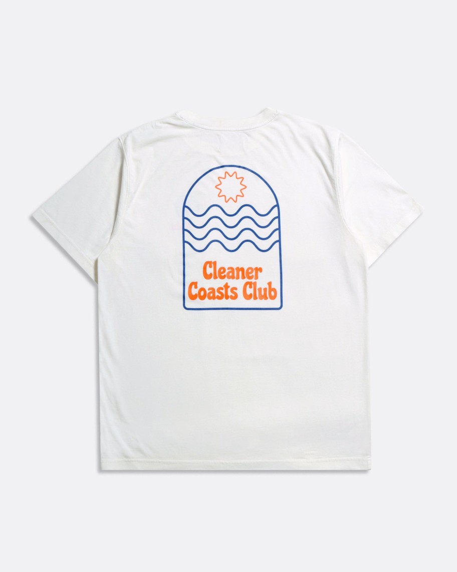 Far Afield T-Shirts | Cleaner Coasts Club T-Shirt - White