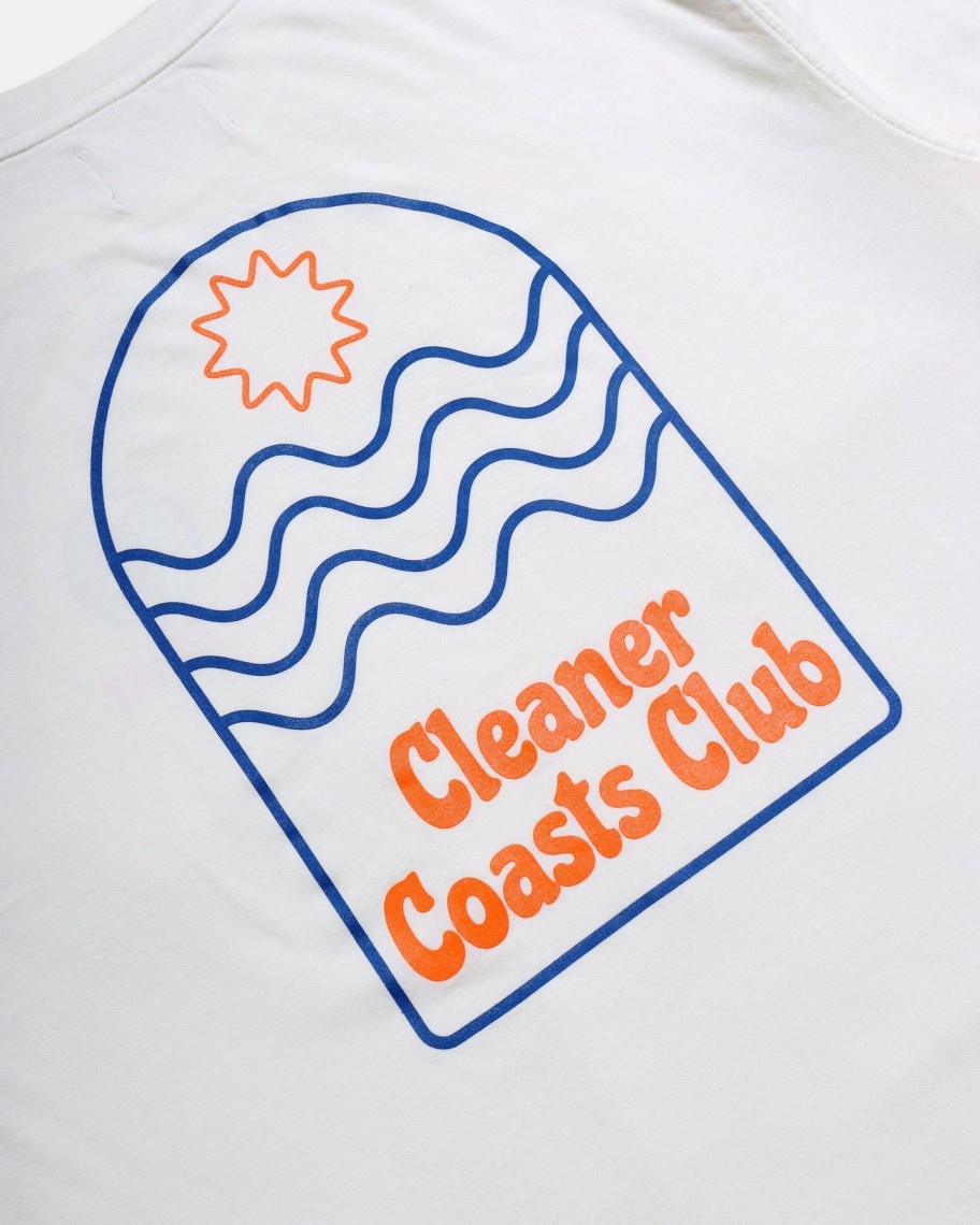 Far Afield T-Shirts | Cleaner Coasts Club T-Shirt - White