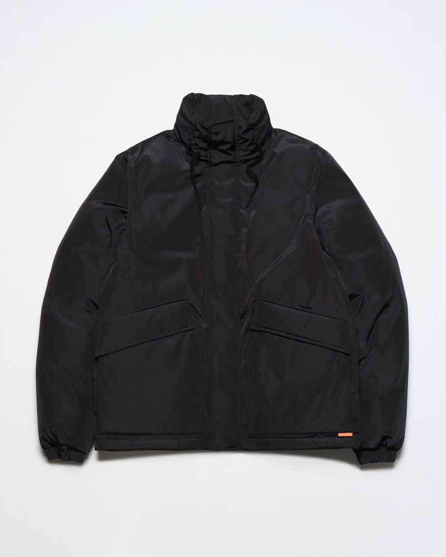 Far Afield Outerwear | Sander Puffer Jacket - Black Upcycled Poly