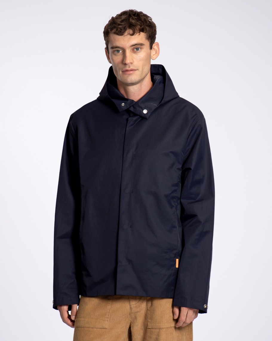 Far Afield Outerwear | Teller Jacket - Navy Water Repellent Cotton