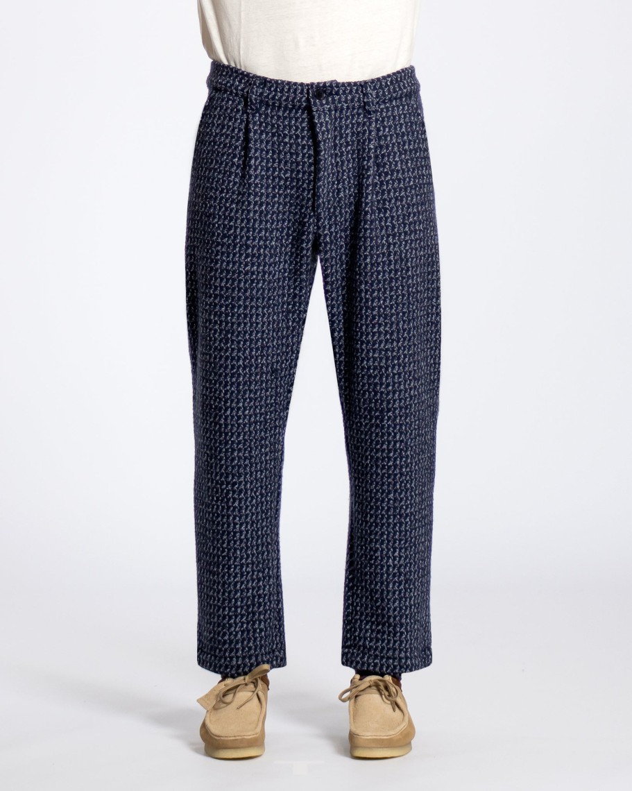 Far Afield Trousers | Ryder Trouser - Black / Multi Textured Jacquard