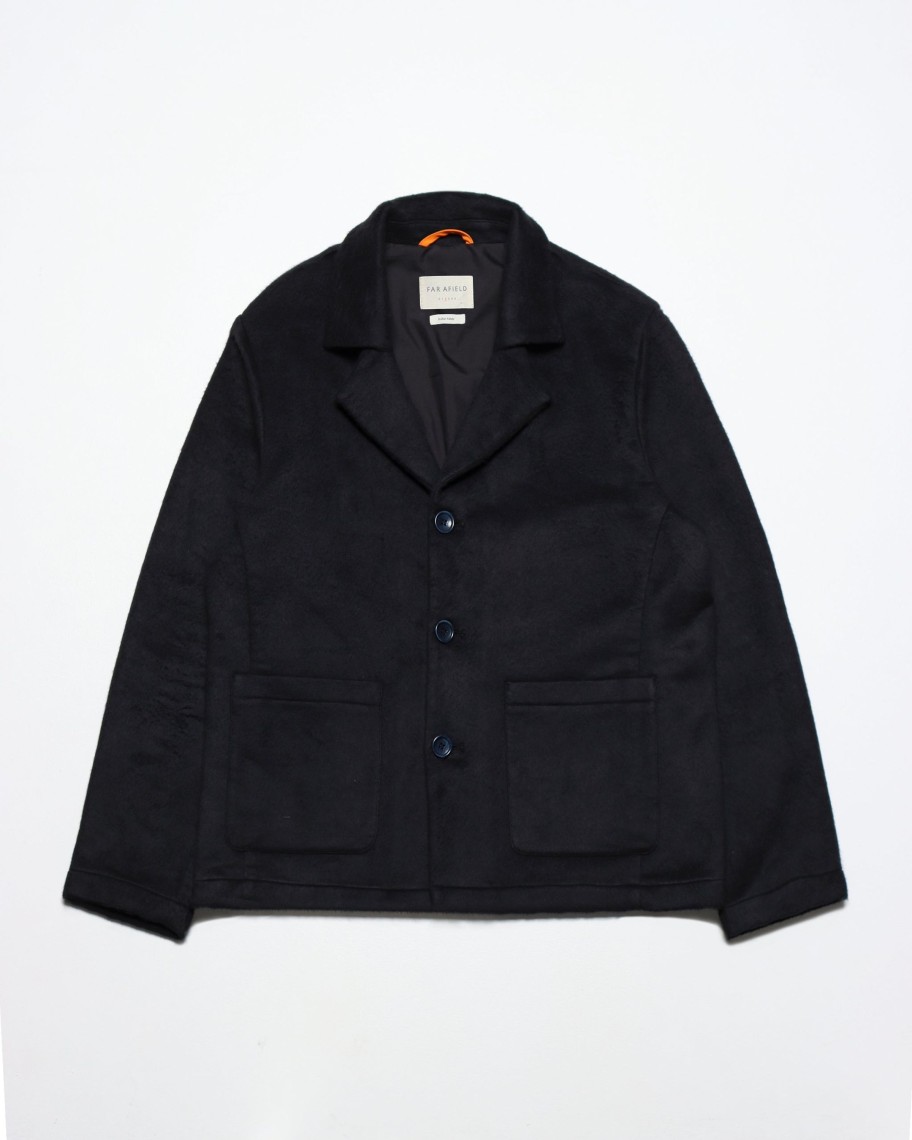 Far Afield Outerwear | Zirkus Blazer - Black Brushed Pile