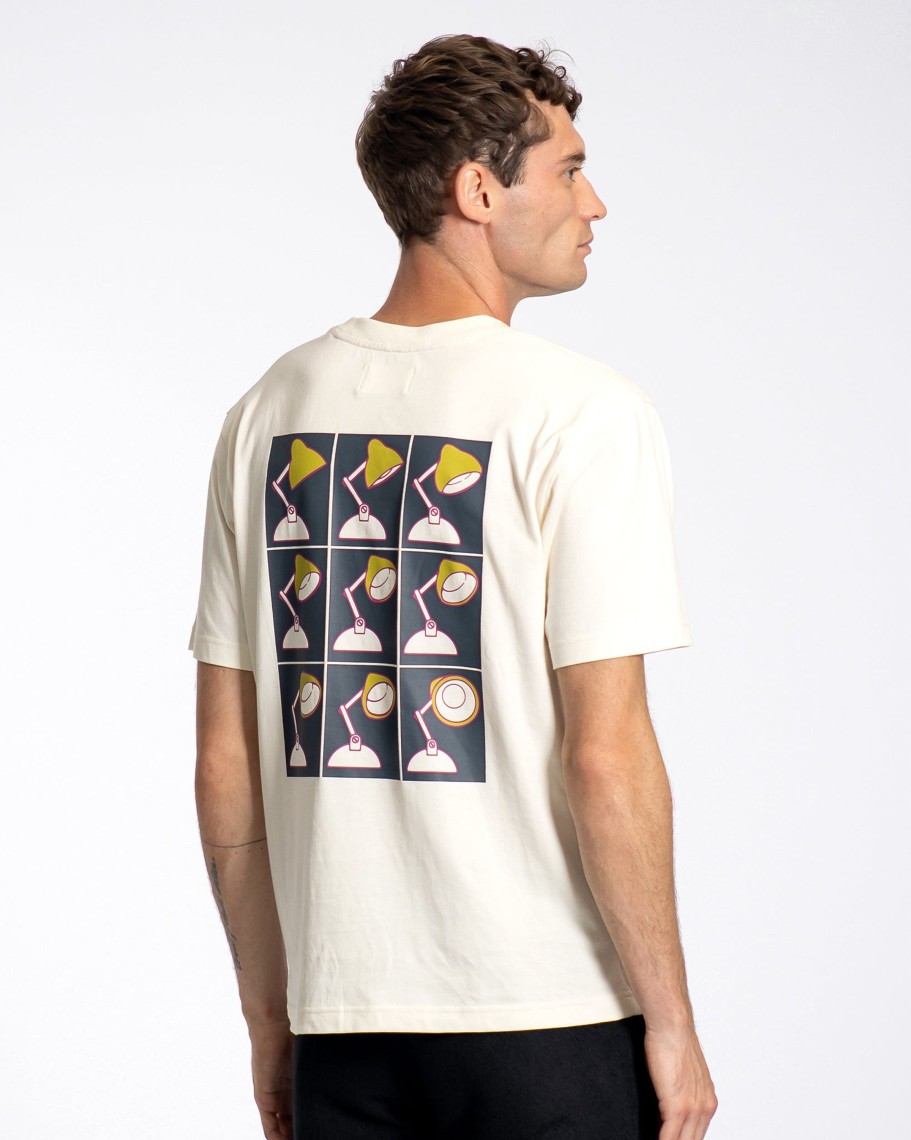 Far Afield T-Shirts | Graphic T-Shirt - White Lamp Print