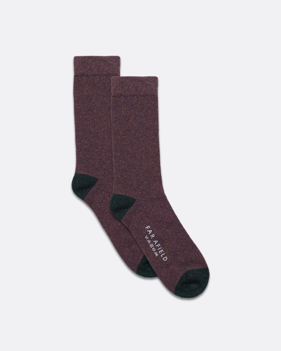 Far Afield Socks | Neppy Socks - Purple Plumeria