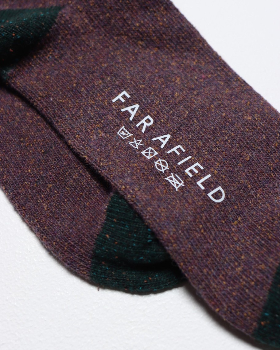 Far Afield Socks | Neppy Socks - Purple Plumeria