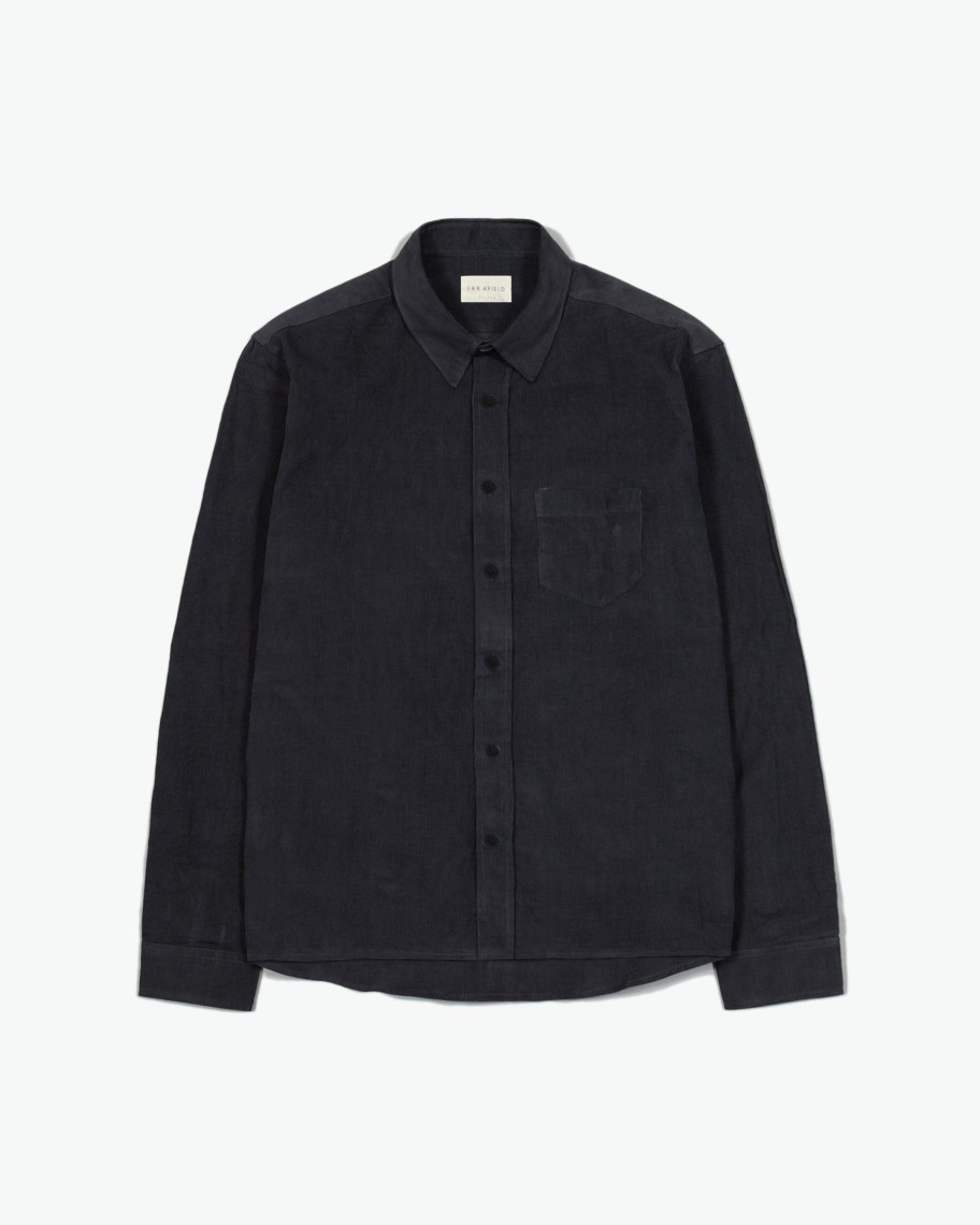 Far Afield Shirts | Day Shirt - Black Corduroy