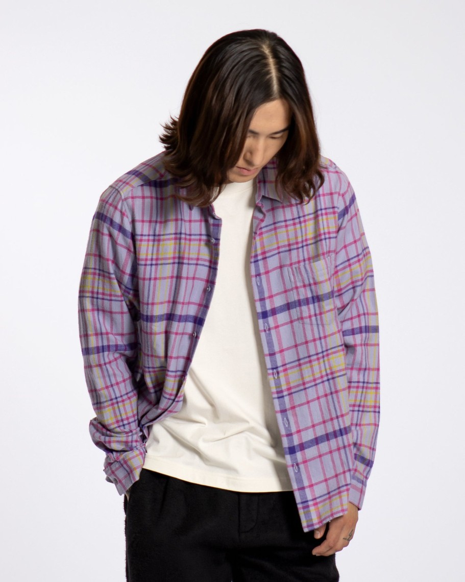 Far Afield Shirts | Classic Shirt - Silver Blue / Multi Check