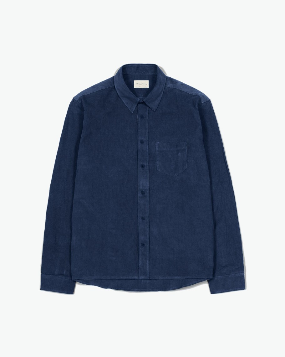 Far Afield Shirts | Day Shirt - Insignia Blue Corduroy