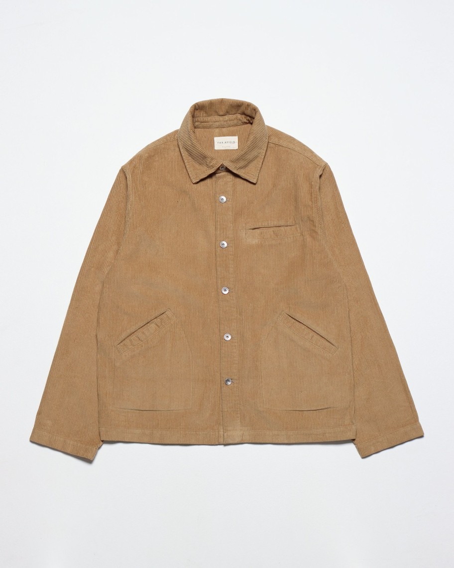 Far Afield Shirts | Evans Overshirt - Sand Corduroy