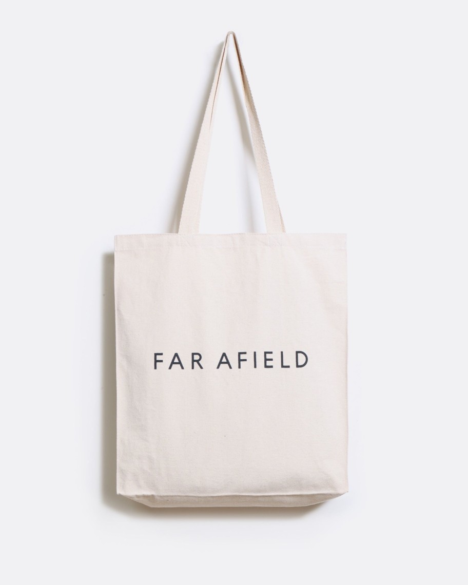 Far Afield Bags | Logo Tote Bag - Organic Canvas Natural