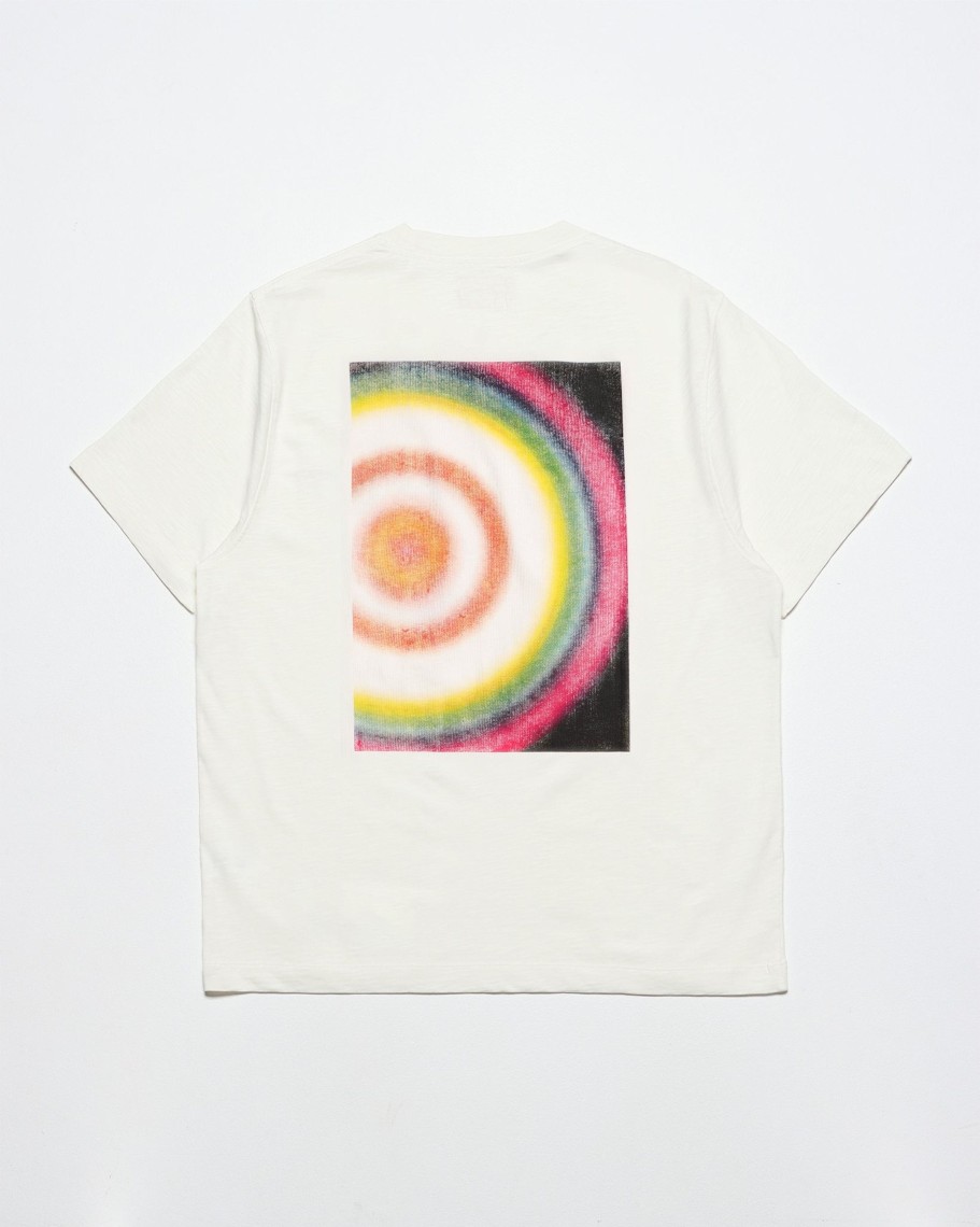 Far Afield T-Shirts | Graphic T-Shirt - White Light Circle Print