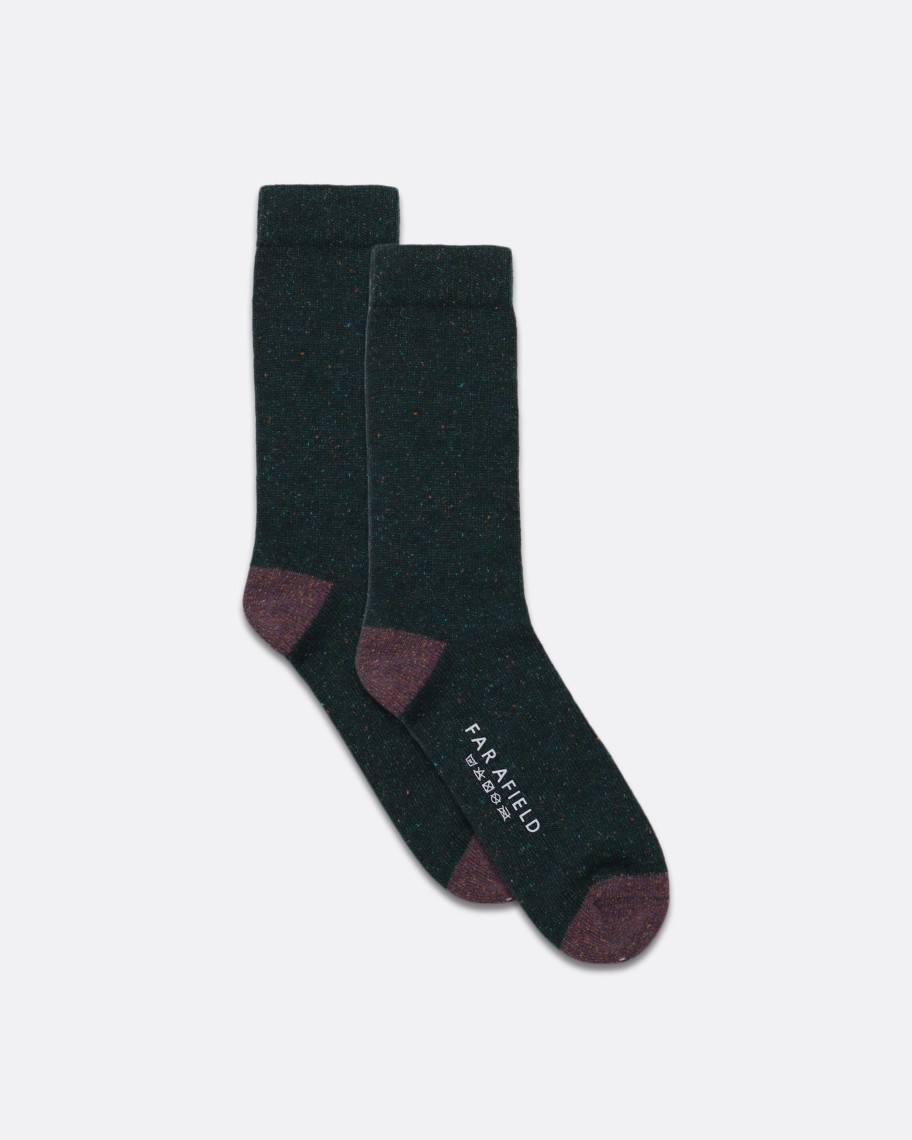 Far Afield Socks | Neppy Socks - Deep Teal