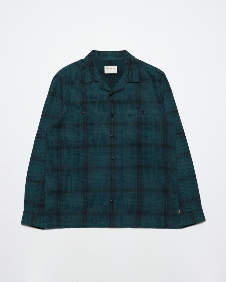 Far Afield Shirts | Hiro Shirt - Deep Teal / Black Check