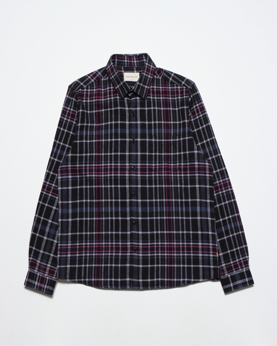 Far Afield Shirts | Classic Shirt - Black / Multi Check